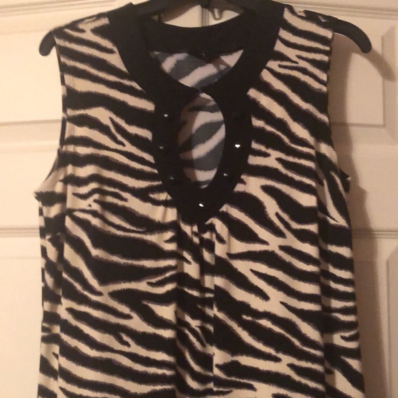 Enfocus Studio Animal Print Sleeveless Dress - Picture 2 of 5